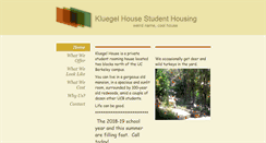 Desktop Screenshot of kluegel-house.com