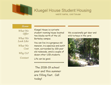 Tablet Screenshot of kluegel-house.com